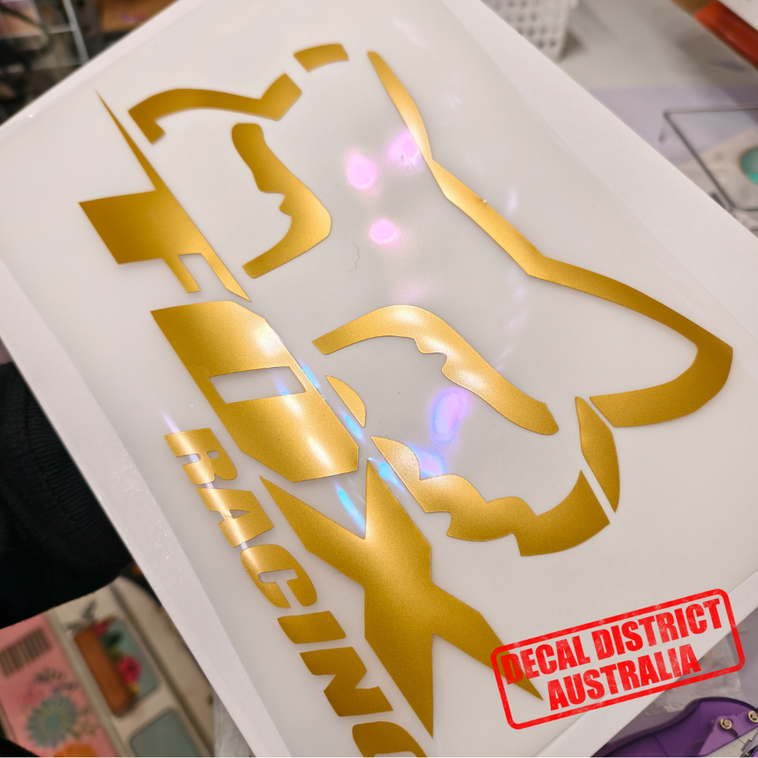 2x Fox MotoX Vinyl Decals - 14cm