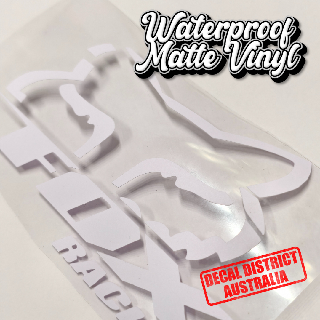 2x Fox MotoX Vinyl Decals - 14cm
