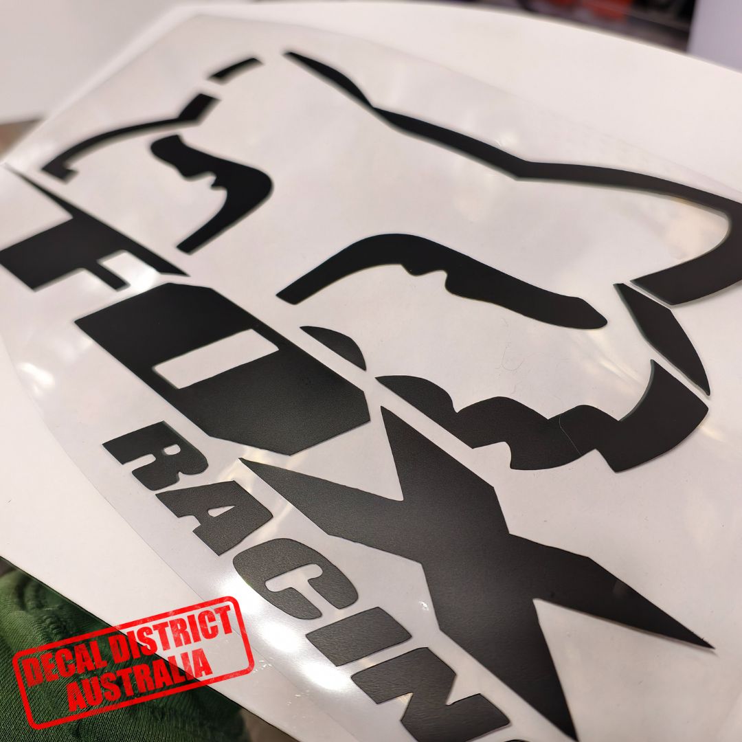 2x Fox MotoX Vinyl Decals - 14cm