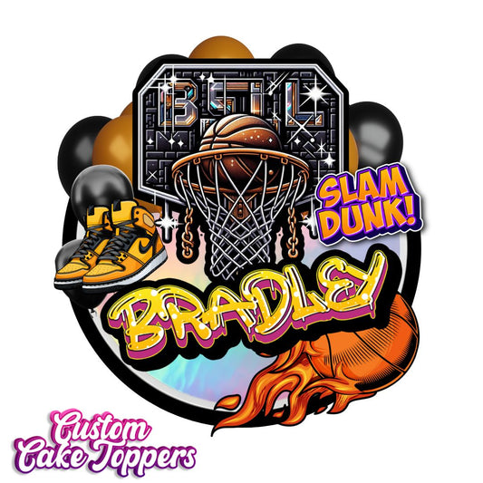 Custom Cake Topper - Basketball