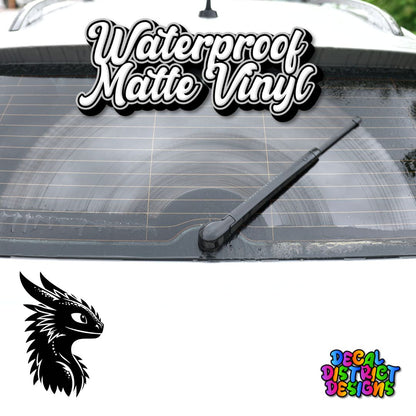 Cutest Dragon Head - Vinyl Decal - 10x15cm