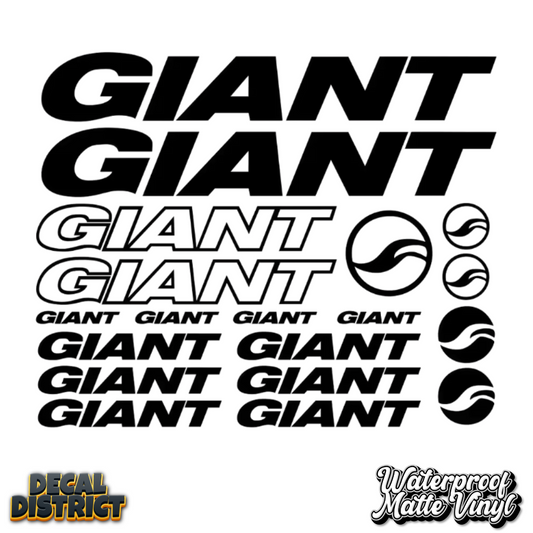 GIANT Frame Decal Sheet 29cm