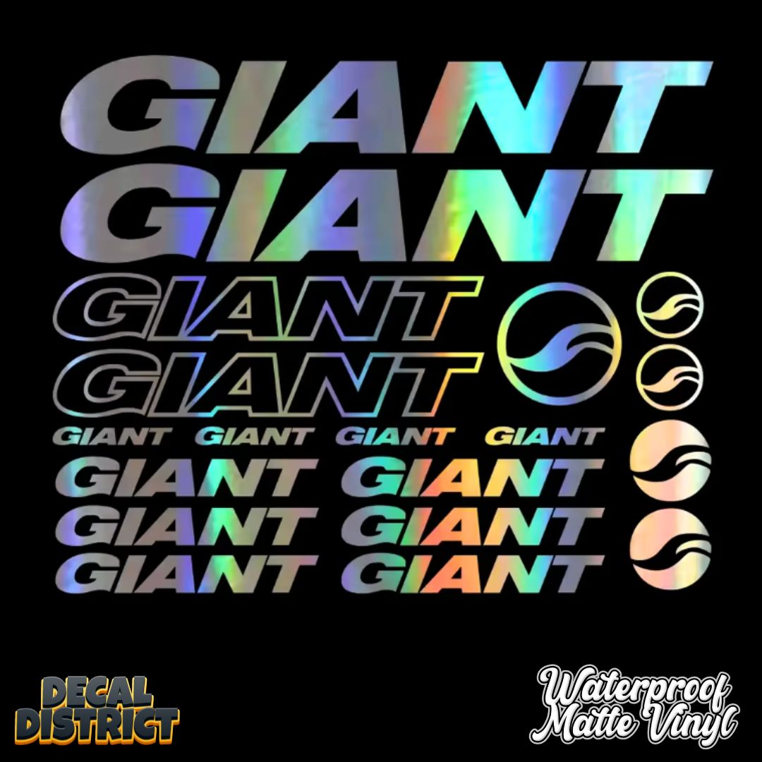 GIANT Frame Decal Sheet 29cm