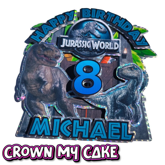 Custom Cake Topper - Jurassic Dinosaur