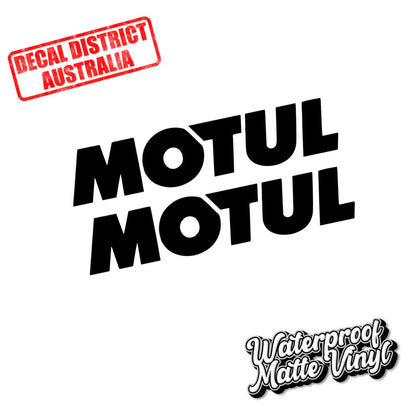 2x Motul Vinyl Decals - 14cm