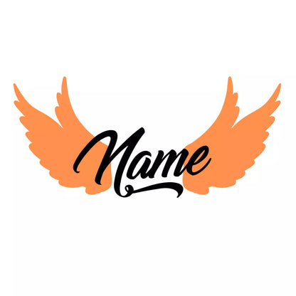 Simple Elegant Custom Memorial - RIP Wings - Vinyl Decal