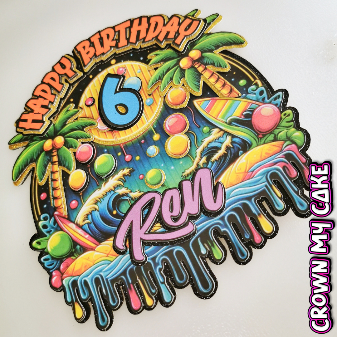 Personalised Cake Topper - Choose Your Own Theme