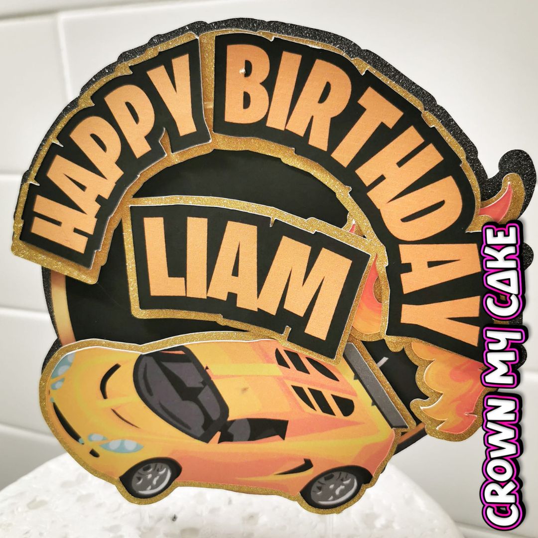 Personalised Cake Topper - Choose Your Own Theme